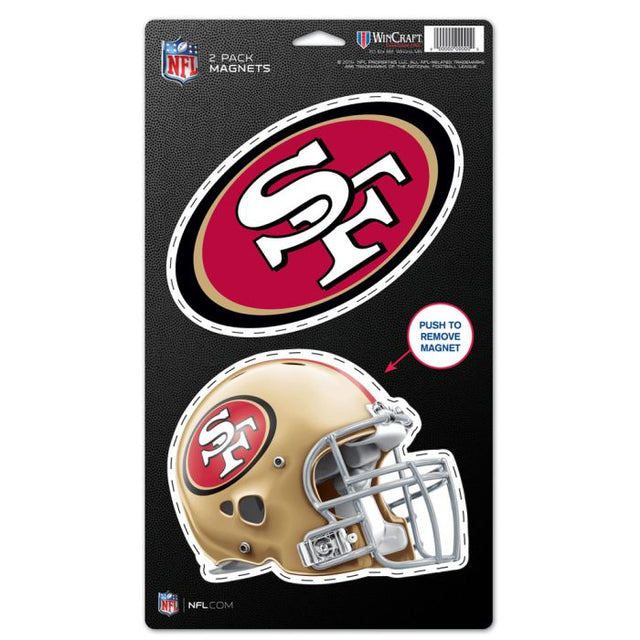 San Francisco 49ers 2 Pack Magnets 5" x 9"