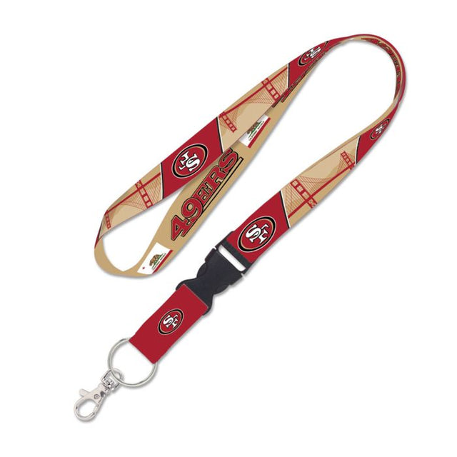 San Francisco 49ers Bridge Lanyard w/detachable buckle 1"