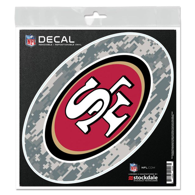 San Francisco 49ers CAMO All Surface Decal 6" x 6"