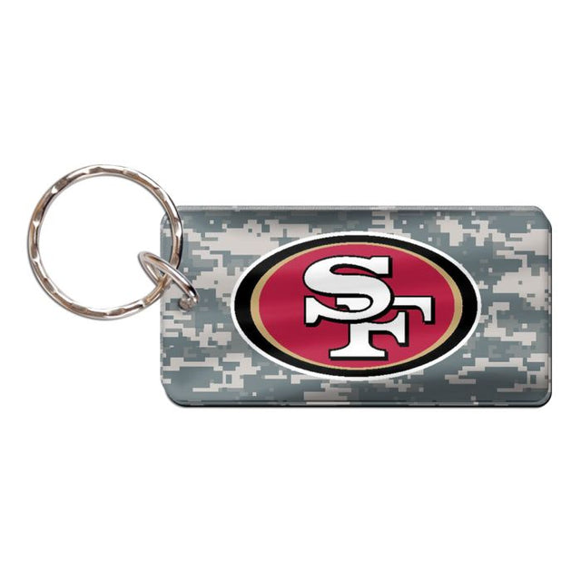 San Francisco 49ers CAMO Keychain Rectangle