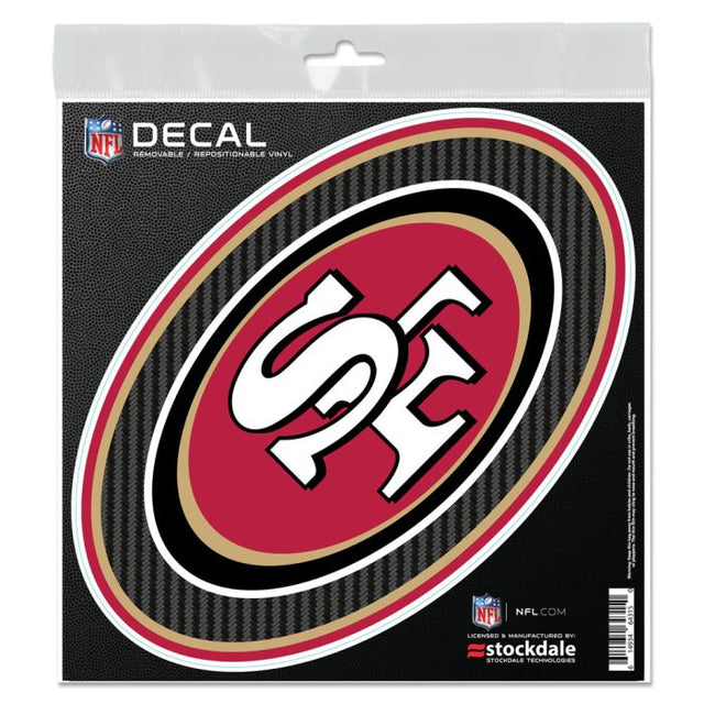 San Francisco 49ers CARBON All Surface Decal 6" x 6"