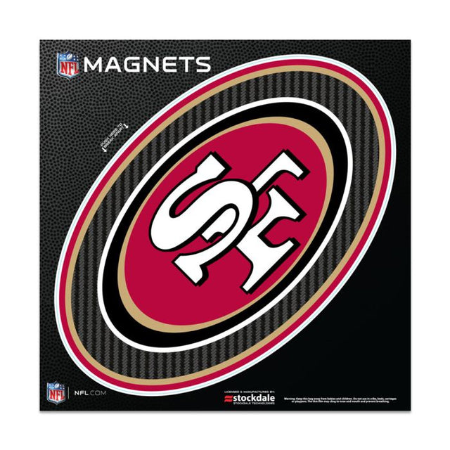 San Francisco 49ers CARBON Outdoor Magnets 6" x 6"