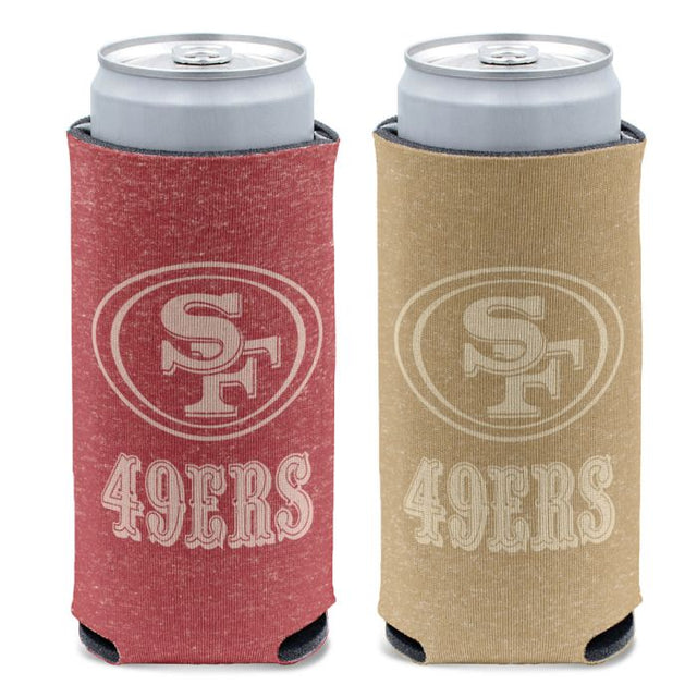 San Francisco 49ers COLORED HEATHER 12 oz Slim Can Cooler