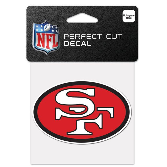 San Francisco 49ers / Classic Logo RETRO Perfect Cut Color Decal 4" x 4"