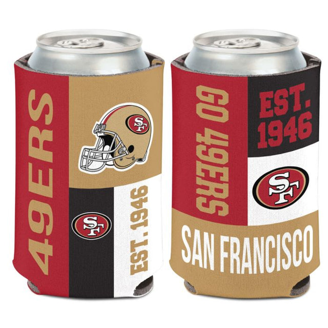 San Francisco 49ers Color Block Can Cooler 12 oz.