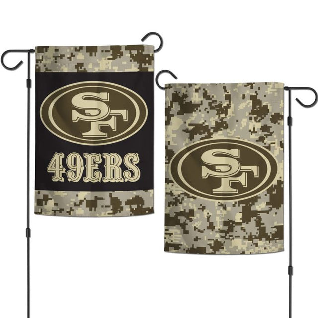 San Francisco 49ers DIGI CAMO Garden Flags 2 sided 12.5" x 18"