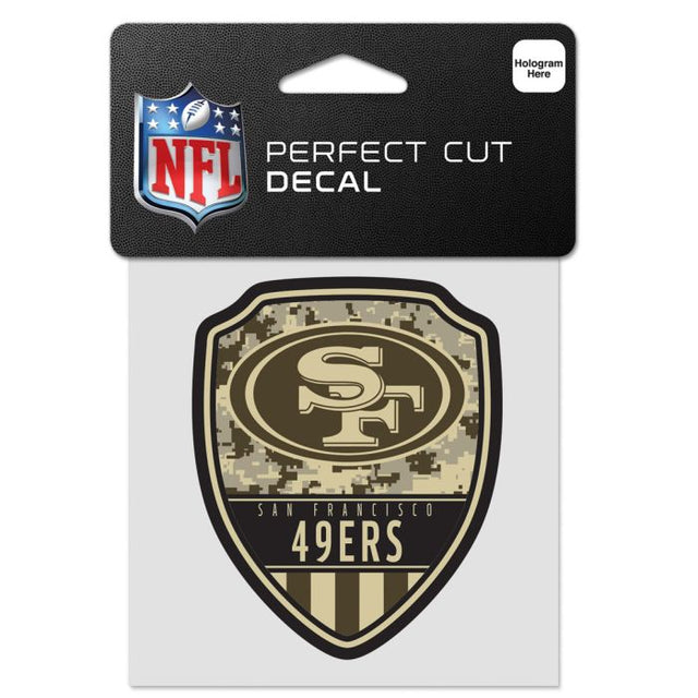 San Francisco 49ers DIGI CAMO Perfect Cut Color Decal 4" x 4"