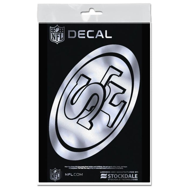 San Francisco 49ers Decal Metallic 3" x 5"