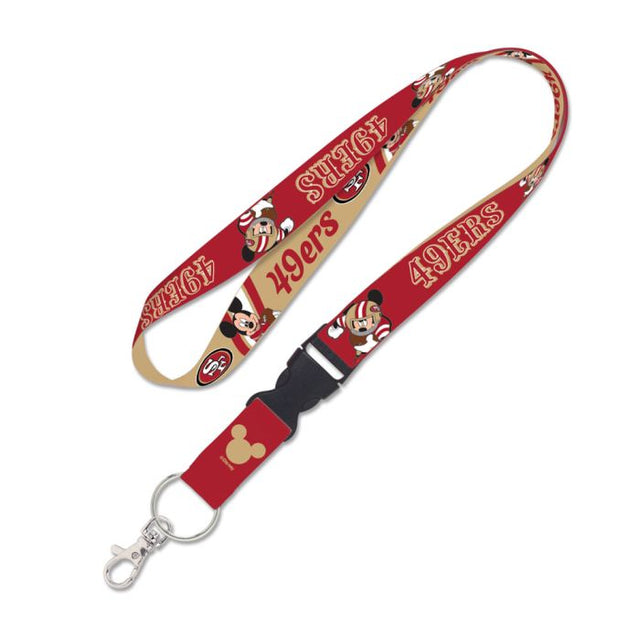 San Francisco 49ers / Disney Lanyard w/detachable buckle 1"