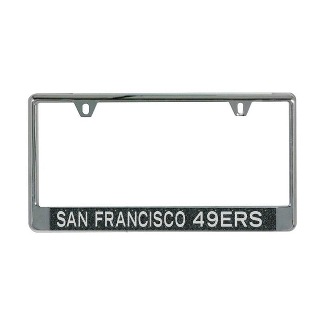 San Francisco 49ers FONDO BRILLANTE Licencia Plt Marco B/O Metálico