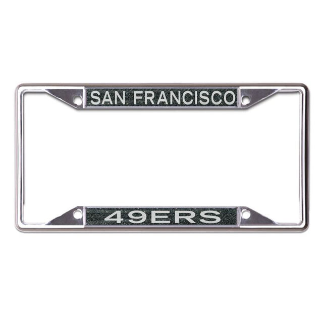 Marco de licencia con estampado de los San Francisco 49ers GLITTER, de manga corta y manga corta