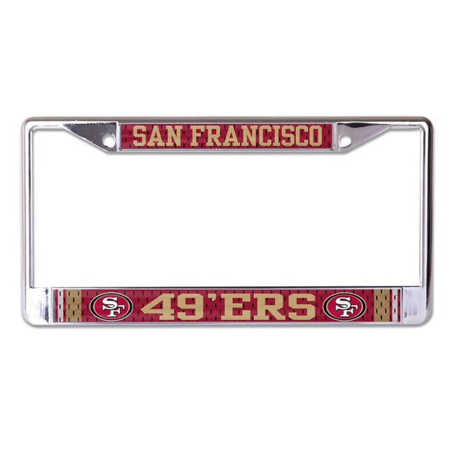 San Francisco 49ers JERSEY Lic Plt Frame S/L Printed