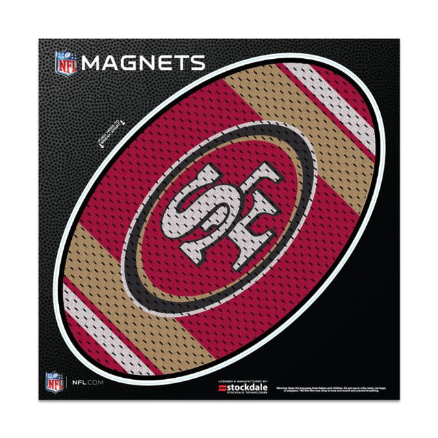 San Francisco 49ers JERSEY Outdoor Magnets 6" x 6"