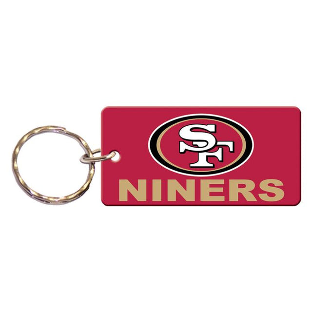 Llavero rectangular de los San Francisco 49ers