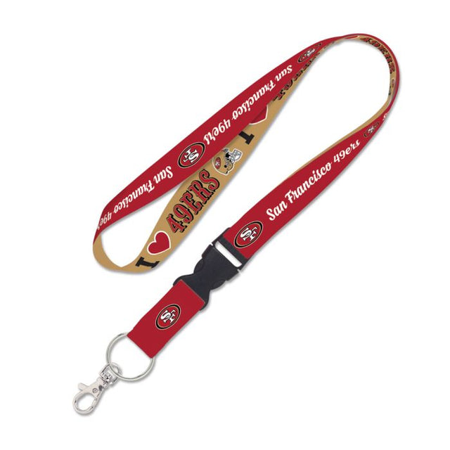 San Francisco 49ers Lanyard w/detachable buckle 1"
