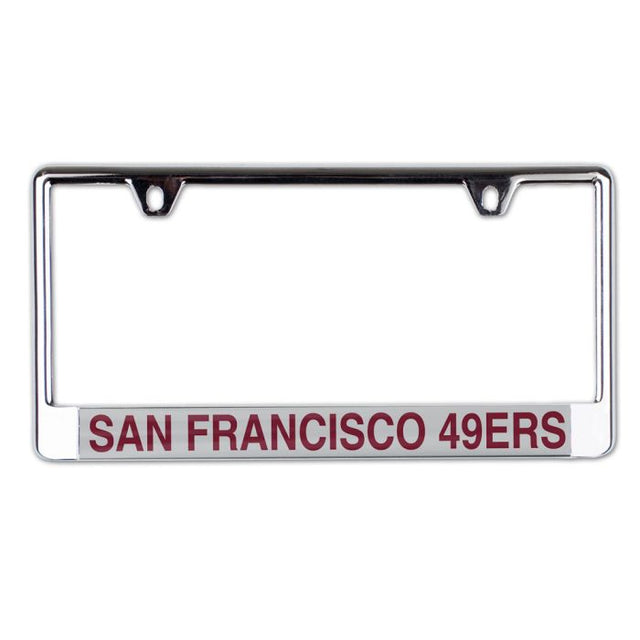 San Francisco 49ers Lic Plate Frame B/O Printed