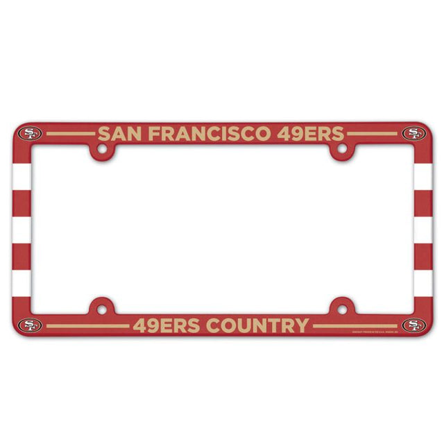San Francisco 49ers Lic Plate Frame Full Color