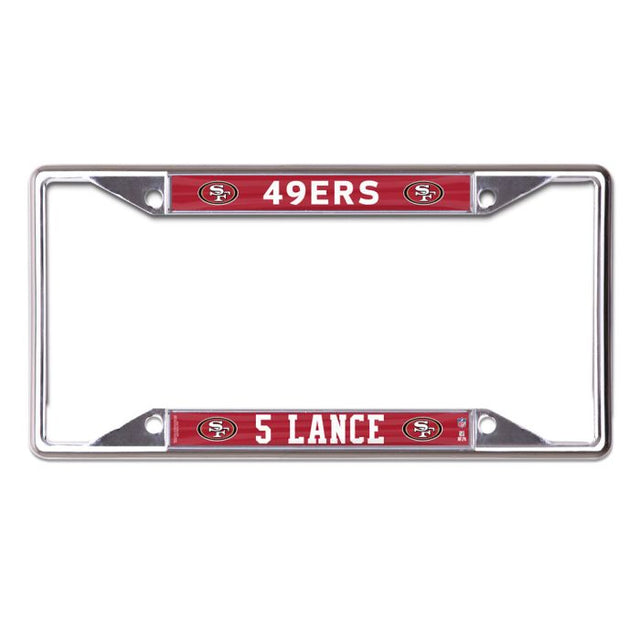 San Francisco 49ers Lic Plt Frame S/S Printed Trey Lance