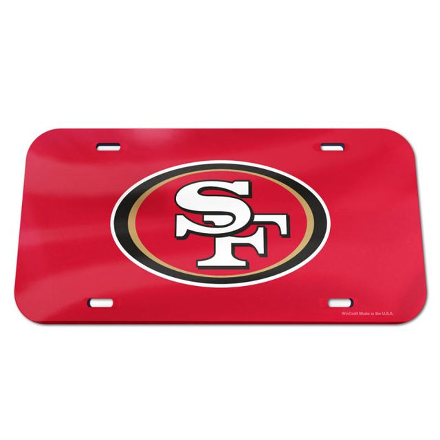 San Francisco 49ers Logo Specialty Acrylic License Plate