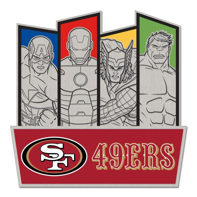 San Francisco 49ers / Marvel (C) 2021 Marvel Collector Pin Jewelry Card