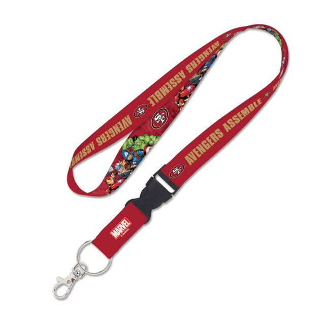San Francisco 49ers / Marvel (C) 2021 Marvel Lanyard w/detachable buckle 1"