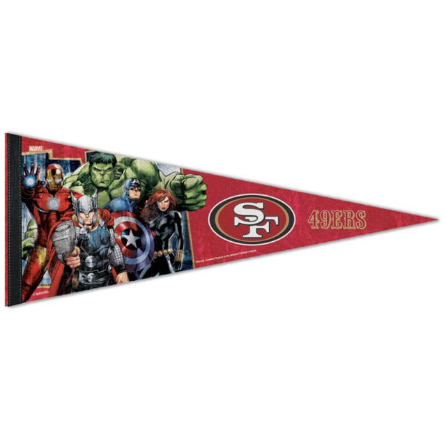 San Francisco 49ers / Marvel (C) 2021 Marvel Premium Pennant 12" x 30"