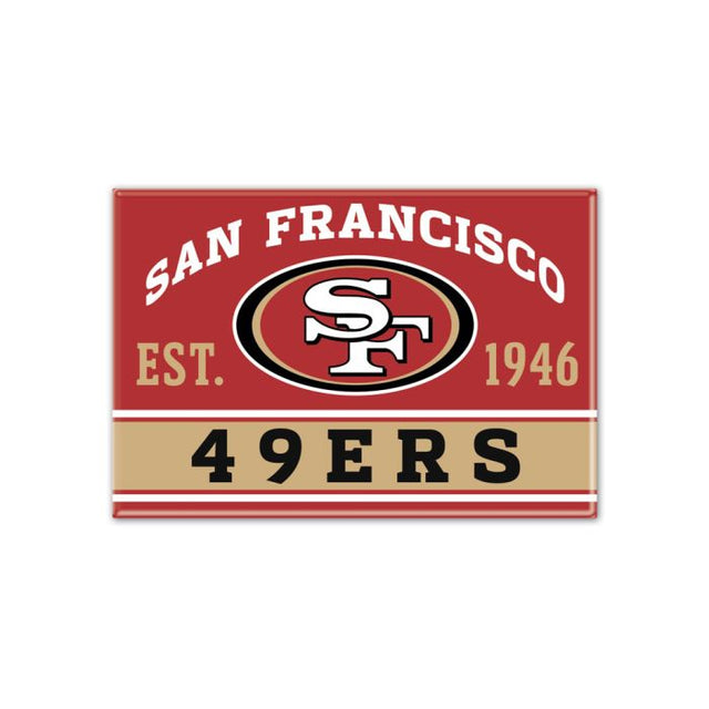 San Francisco 49ers Metal Magnet 2.5" x 3.5"