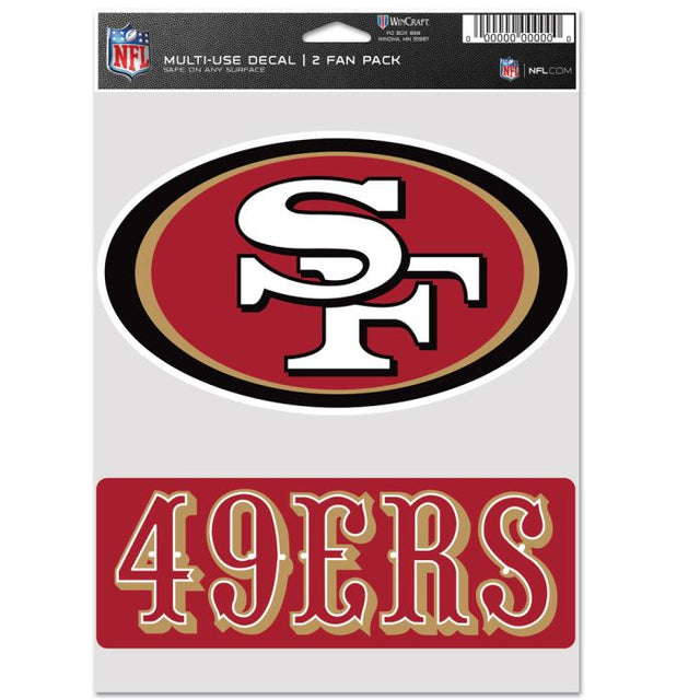San Francisco 49ers Multi Use 2 Fan Pack
