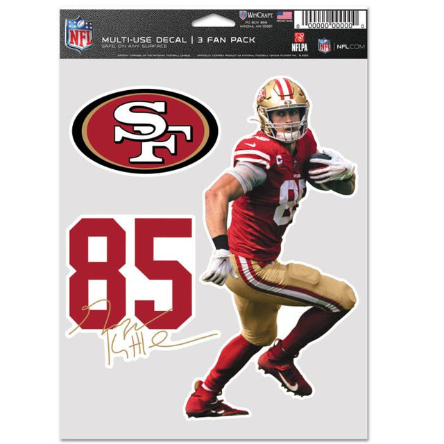 San Francisco 49ers Multi Use 3 Fan Pack George Kittle