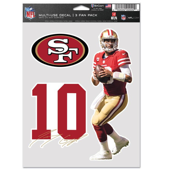 San Francisco 49ers Multi Use 3 Fan Pack Jimmy Garoppolo