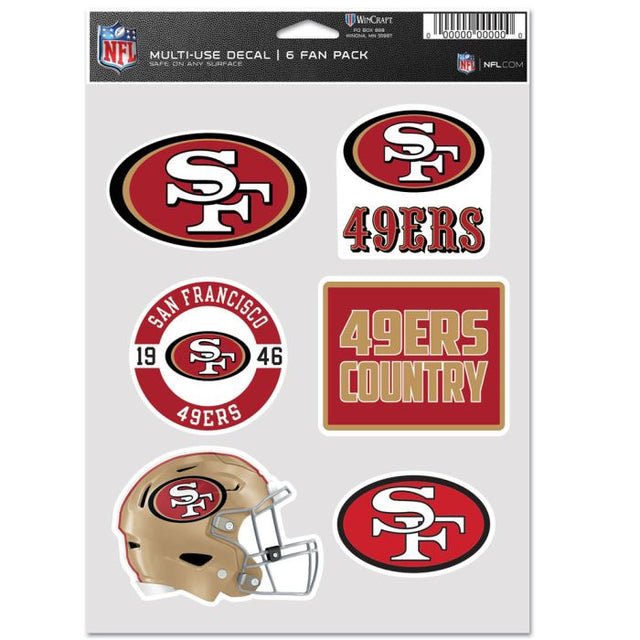 San Francisco 49ers Multi Use 6 Fan Pack