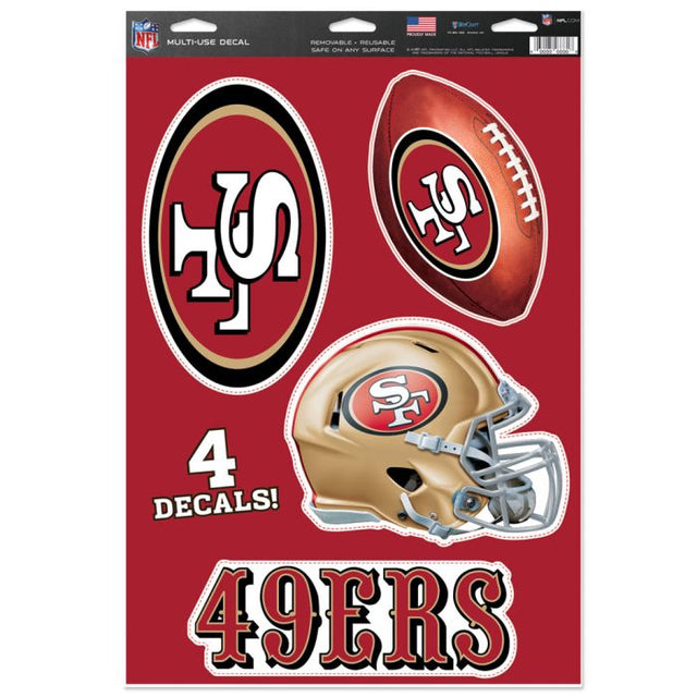 San Francisco 49ers Multi-Use Decal 11" x 17"