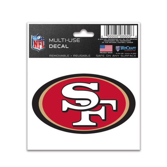 San Francisco 49ers Multi-Use Decal 3" x 4"