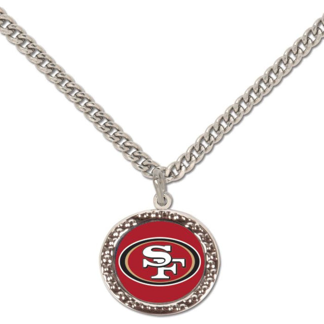 San Francisco 49ers Necklace w/Charm Jewelry Card