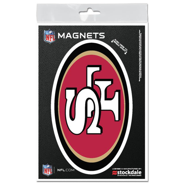Imanes para exteriores de los San Francisco 49ers de 3" x 5"