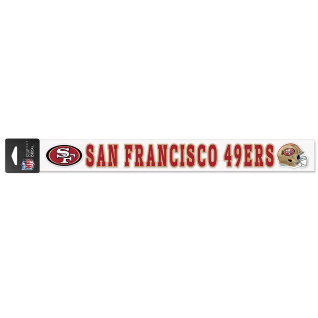 San Francisco 49ers Perfect Cut Decals 2" x 17"