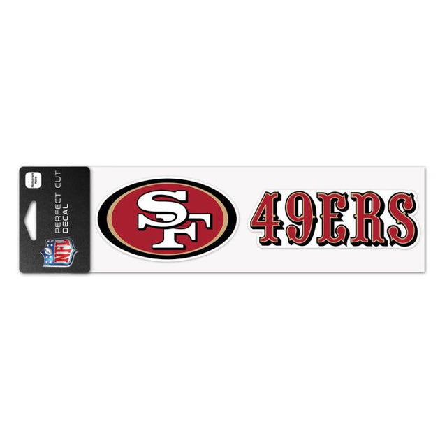San Francisco 49ers Perfect Cut Decals 3" x 10"