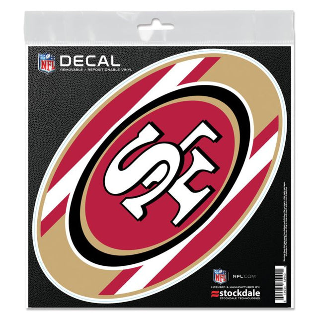 San Francisco 49ers STRIPES All Surface Decal 6" x 6"