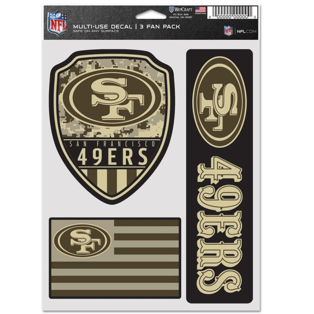 San Francisco 49ers Standard Multi Use 3 Fan Pack