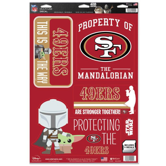 San Francisco 49ers / Star Wars Mandalorian Multi-Use Decal 11" x 17"