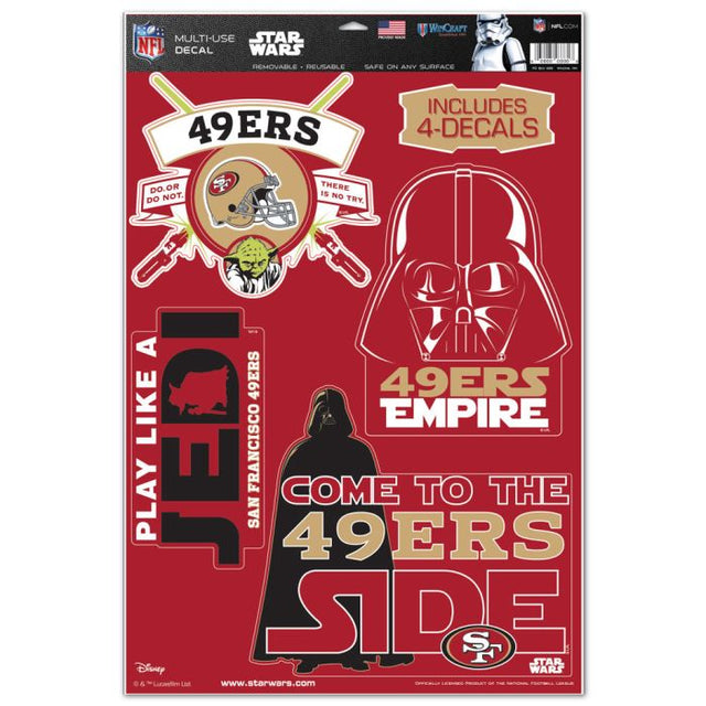 San Francisco 49ers / Star Wars Star Wars Multi-Use Decal 11" x 17"