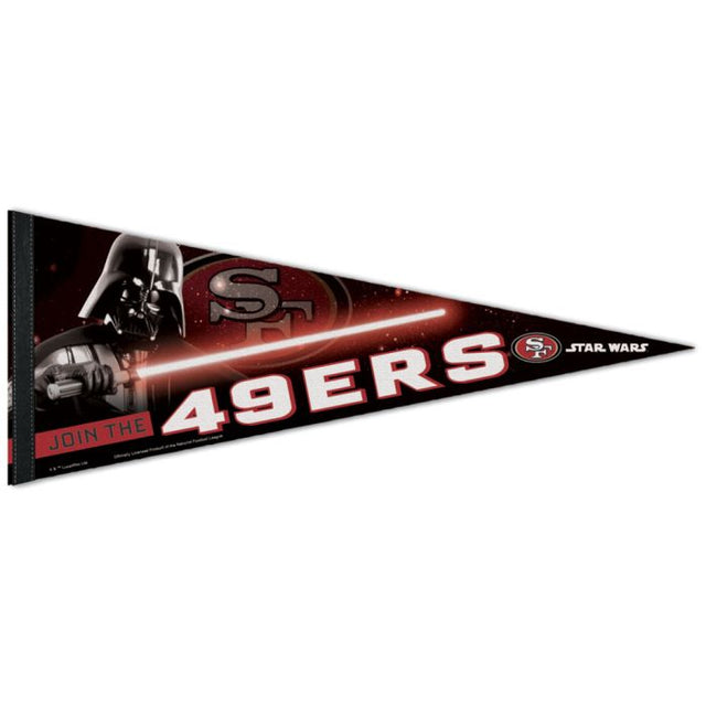 San Francisco 49ers / Star Wars Vader Premium Pennant 12" x 30"