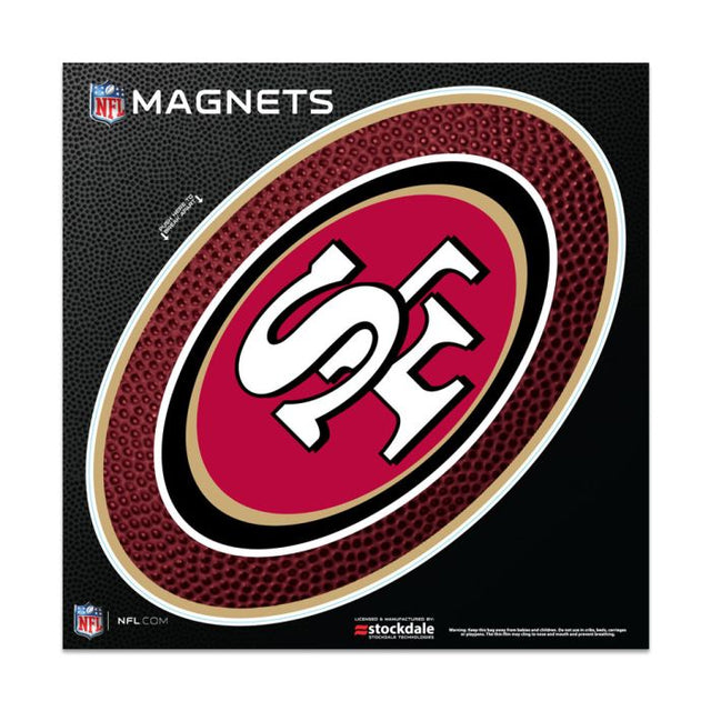 Imanes para exteriores TEAMBALL de los San Francisco 49ers de 6" x 6"