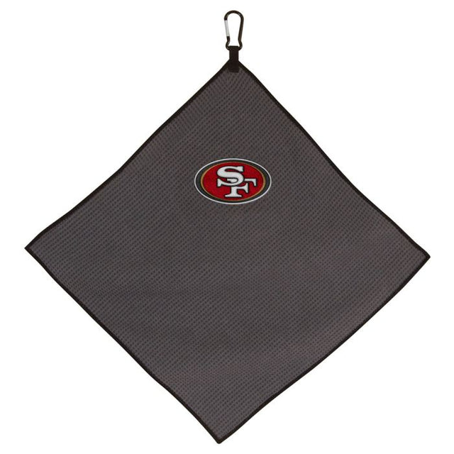 Toalla de microfibra gris de los San Francisco 49ers, 15 x 15 pulgadas