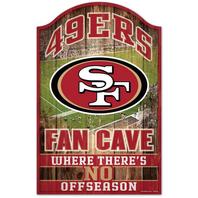 San Francisco 49ers Wood Sign 11" x 17" 1/4" thick