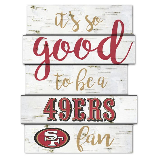 San Francisco 49ers Wood Sign 11"X14"