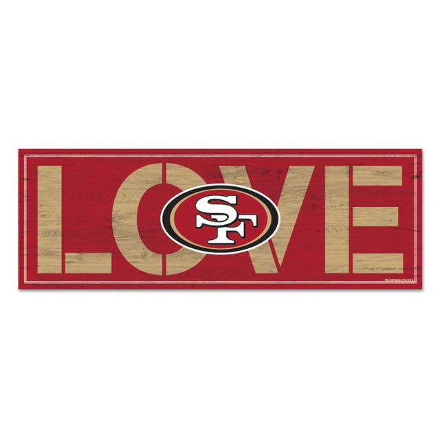 San Francisco 49ers Wood Sign 8"x23" 1/4" thick