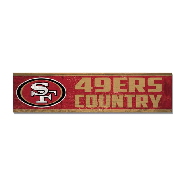 San Francisco 49ers Wooden Magnet 1.5" X 6"