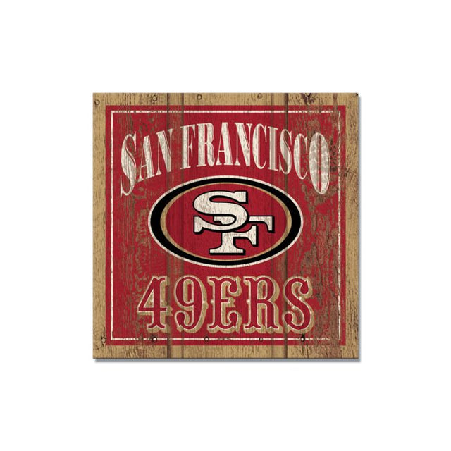 San Francisco 49ers Wooden Magnet 3" X 3"