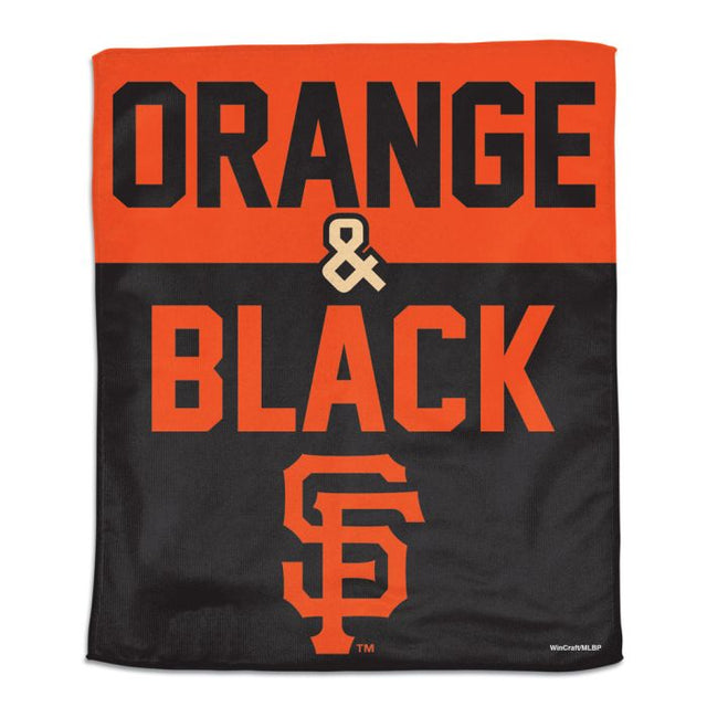 San Francisco Giants ORANGE & BLACK Rally Towel - Full color